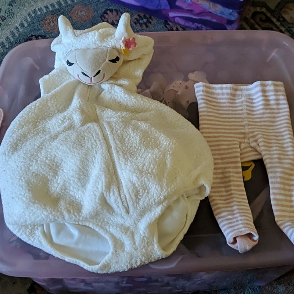 12 Month Carter's Llama Costume for Baby Girl.